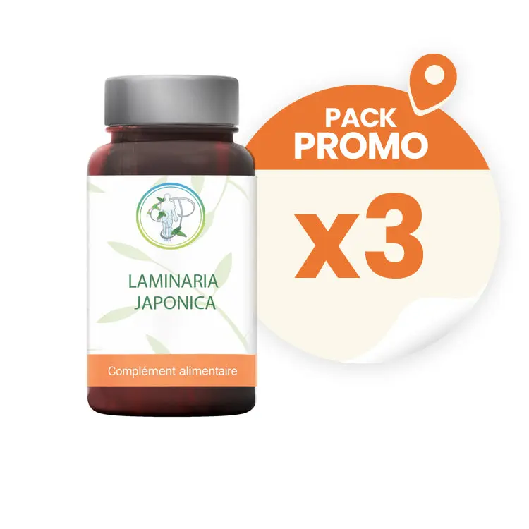 Laminaria Japonica 0.1 % d'iode 10 % PSC Pack Promo x 3