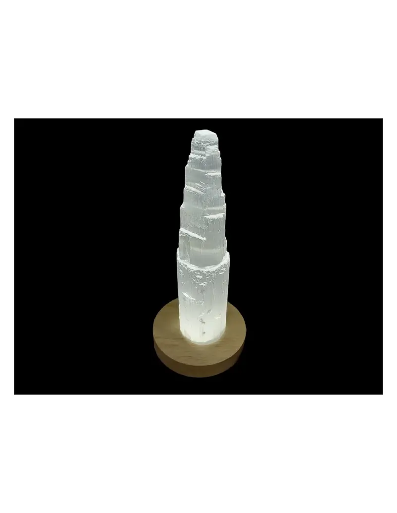 lámpara led selenita 20cm.