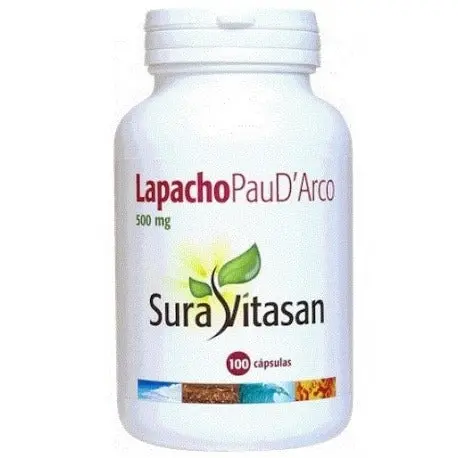Lapacho o Pau D'arco 500 mg 100 Cápsulas - SURAVITASAN