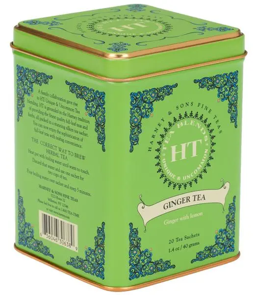 Lata 20 bolsitas de seda Infusión Jengibre y Limón