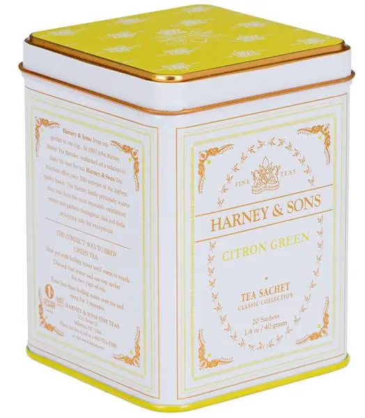 Lata 20 bolsitas de seda Té Verde Citron Green