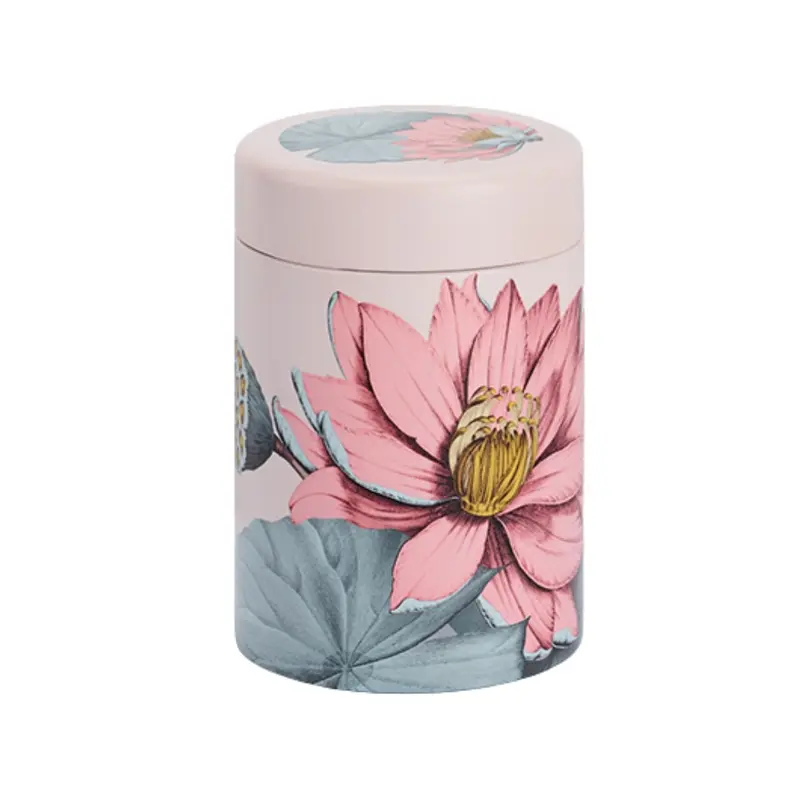 Lata de Té Flor de Loto Beige