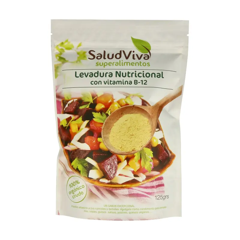 Levadura Nutricional con Vitamina B12, 125gr - Salud Viva