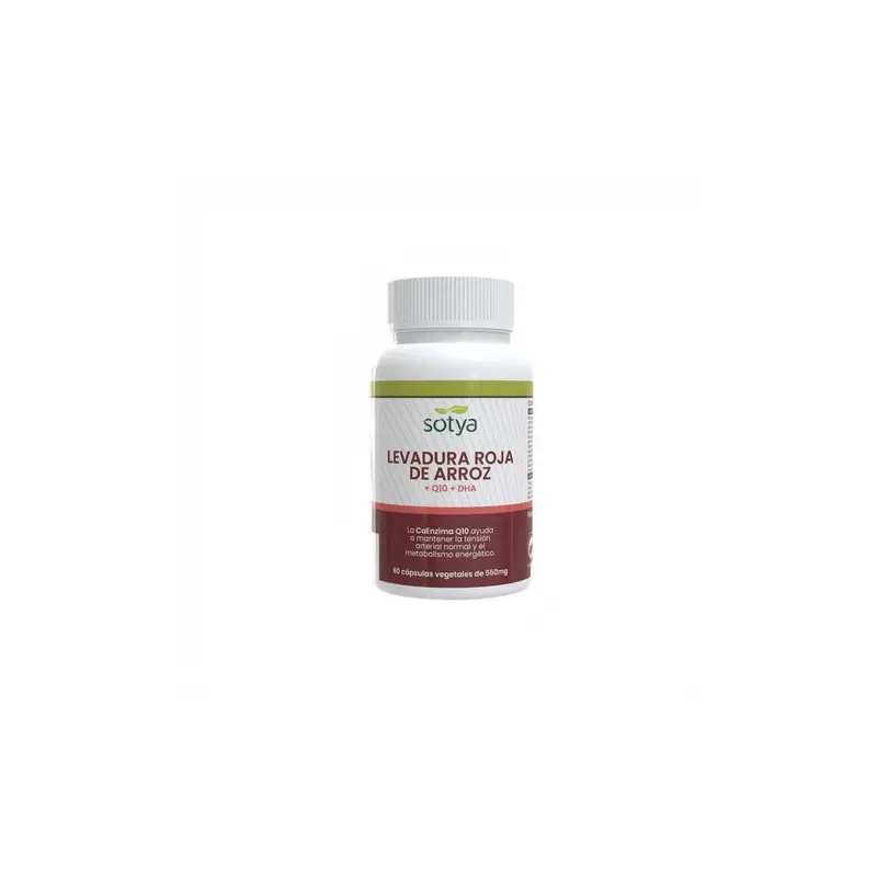 Levadura roja de arroz + Q10 + DHA 550mg - 60 cápsulas - Sotya