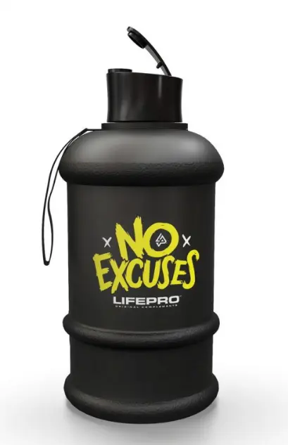 Life Pro Water Bottle No Excuses 1.3l