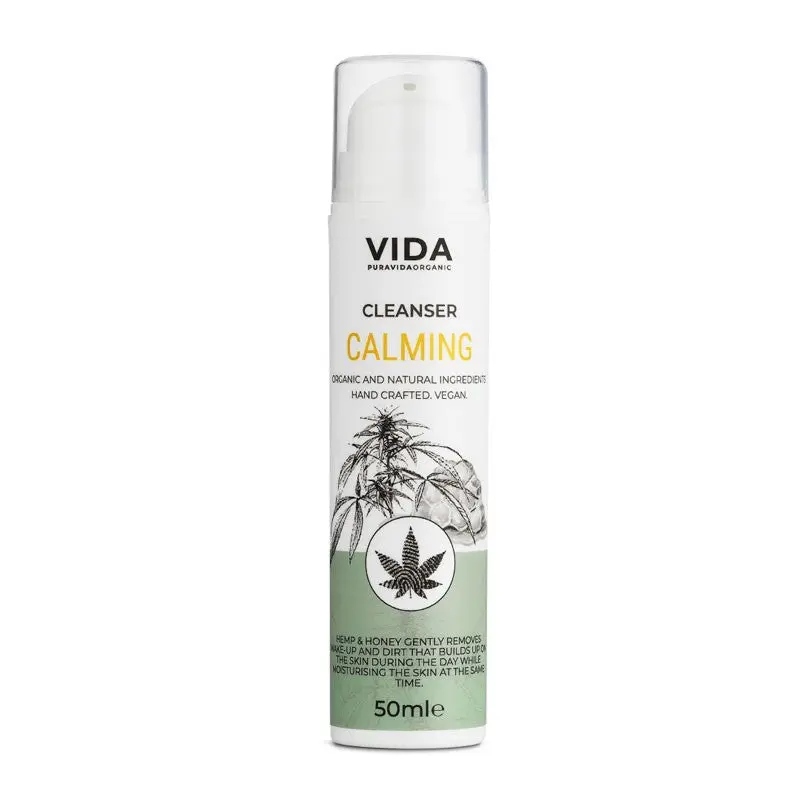 Limpiador Facial Calmante Cañamo y Miel Bio 50ml Pura Vida