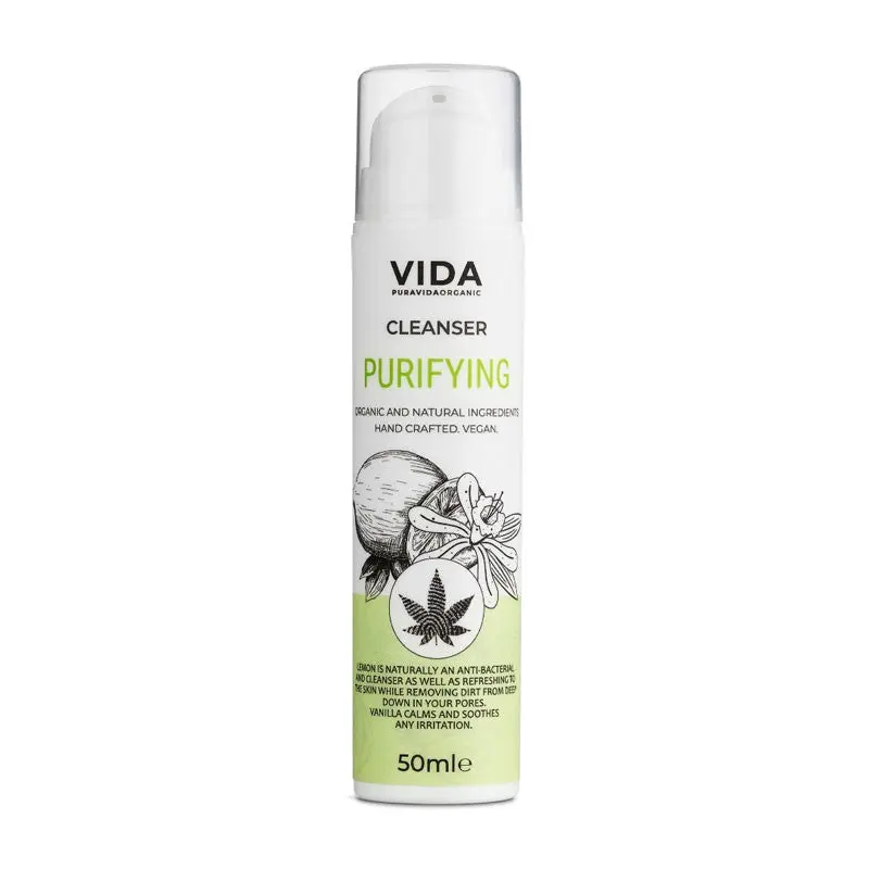 Limpiador Facial Purificante Vainilla y Limon Bio 50ml Pura Vida