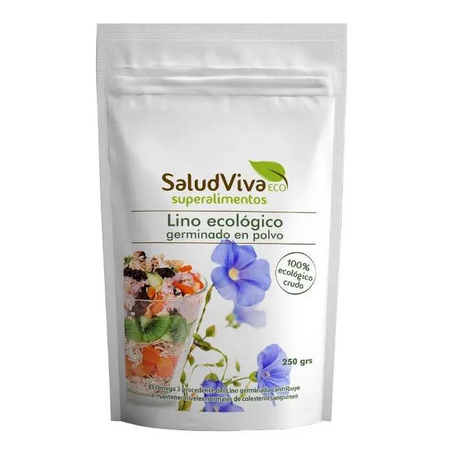 Lino Germinado Molido. ECO, 250Gr - Salud Viva