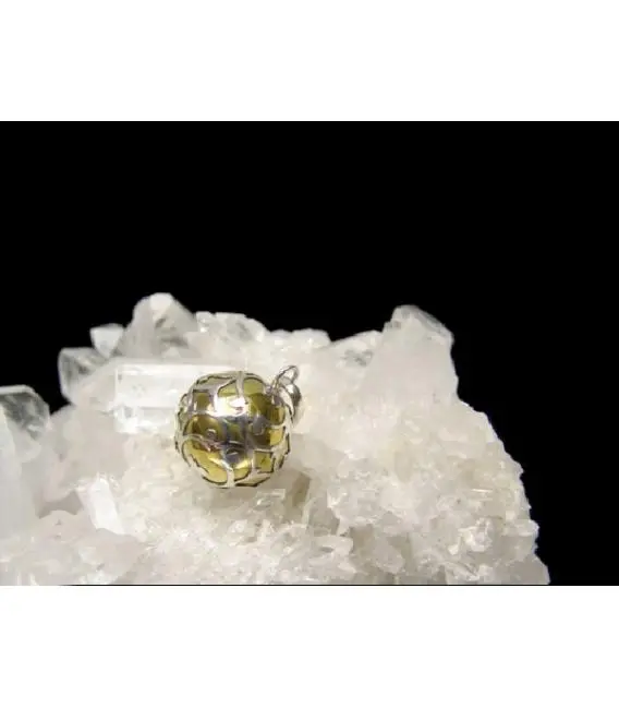 Llamador plata de Ángeles floritura dorada