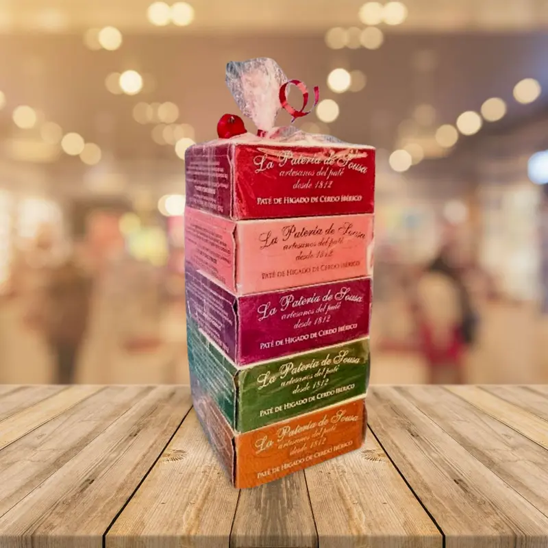 Lote de 5 Variedades de Patés Ibéricos - Ideal para Regalo. SIN GLUTEN.