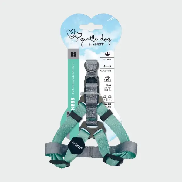M-PETS GENTLE DOG Arnés triangular acolchado  - Verde