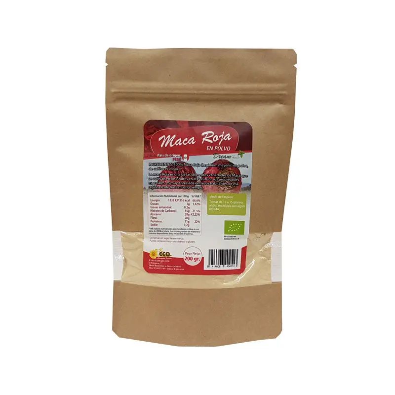 Maca roja bio en polvo 200 g Dream Foods