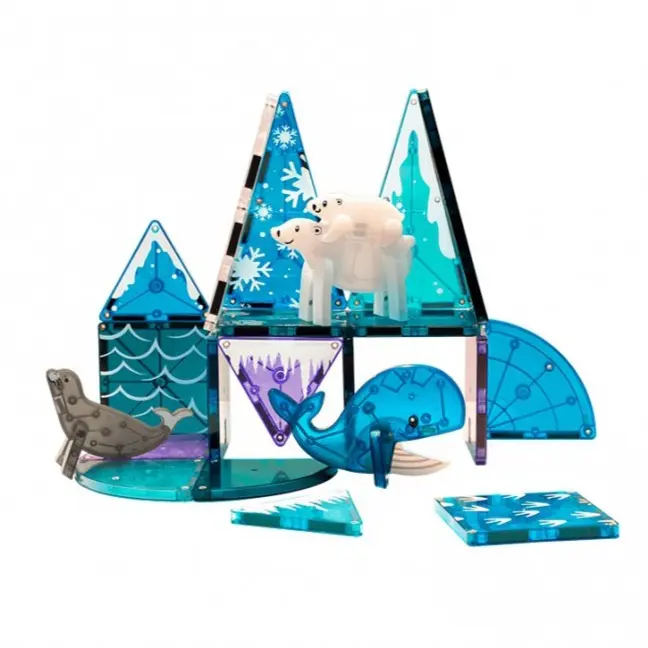 Magna-Tiles Clear Arctic Animals 25 piezas