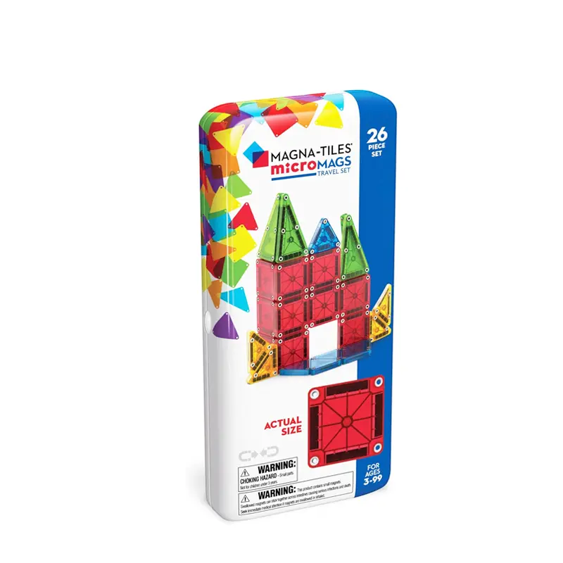 Magna-Tiles MicroMAGS de viaje 26 piezas
