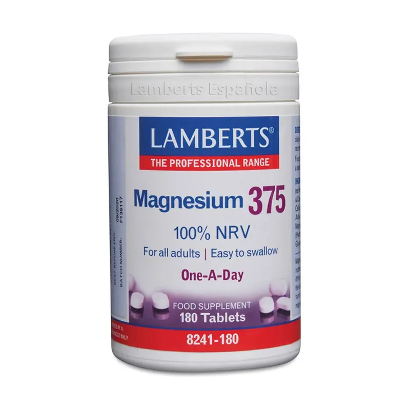 Magnesium 375 180 cápsulas. Lamberts