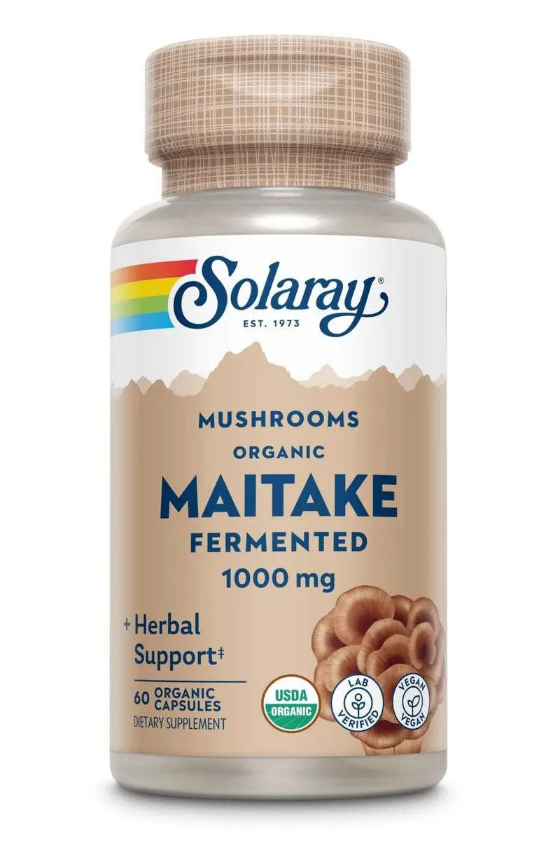 Maitake 1000mg - 60 vegacápsulas - Solaray