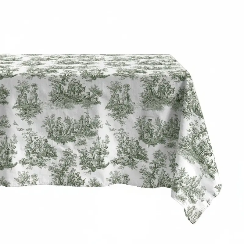 Mantel toile de Jouy antimanchas 100% algodón