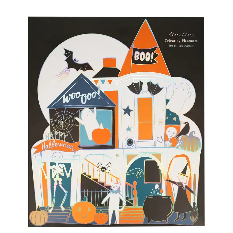 Manteles individuales para colorear de Halloween