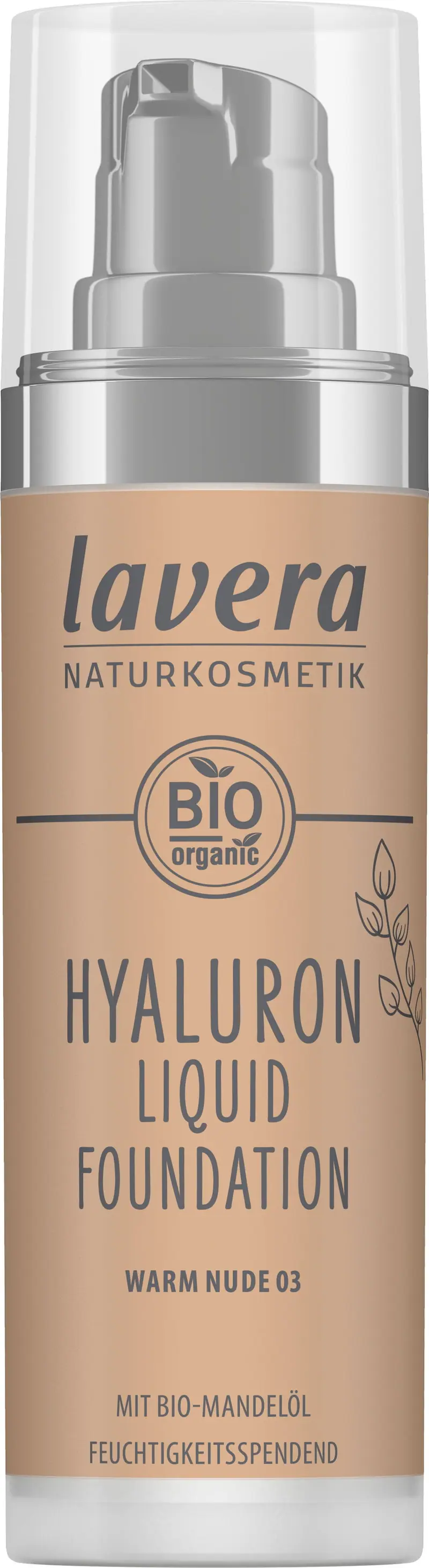 Maquillaje Fluido Hyaluron Vegan 30ml - LAVERA ( Elige tu tono)