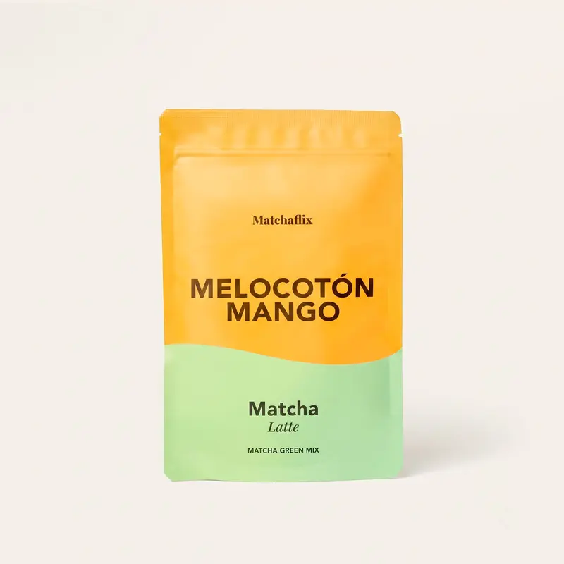 Matcha Latte Melocotón y Mango