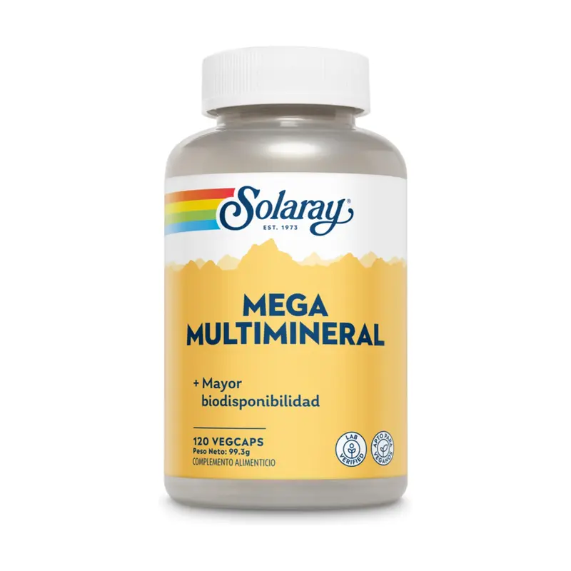 MEGA MULTI MINERAL 120 VegCaps - SOLARAY