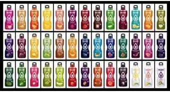 Mega Pack Bolero con 57 sabores surtidos. La colección definitiva de bebidas sin azúcar, con Stevia y Vitamina C para una hidratación saludable y variada cada día.