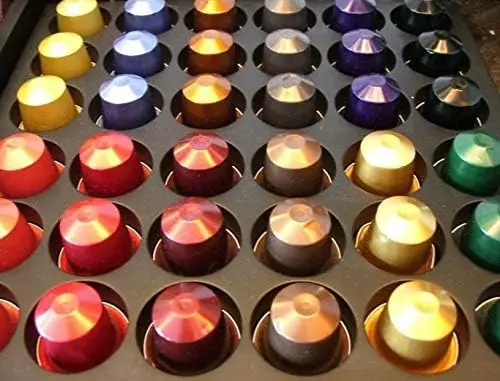 Mega Pack de 100 Cápsulas de Café Nespresso Surtido Mixto Total. Selección aleatoria con 5-10 variedades para el sistema Nespresso Original. ¡Ideal para oficinas!