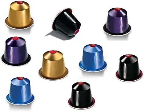 Mega Pack de 100 Cápsulas de Café Nespresso Surtido Sorpresa. Selección aleatoria con un mínimo de 3 a 5 variedades distintas para el sistema Nespresso Original.