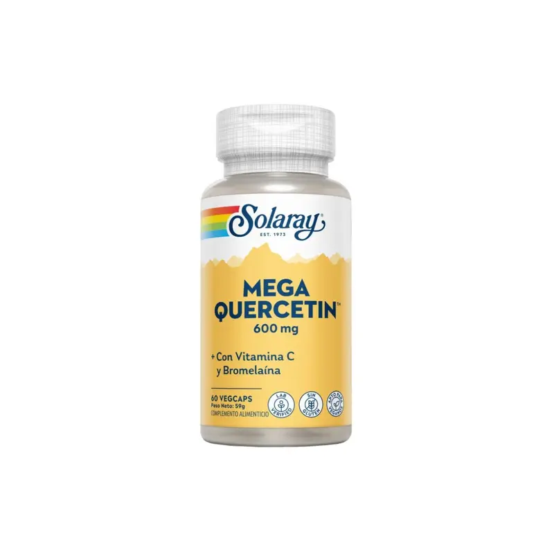 Mega Quercetin 600mg - 60 vegecápsulas - Solaray