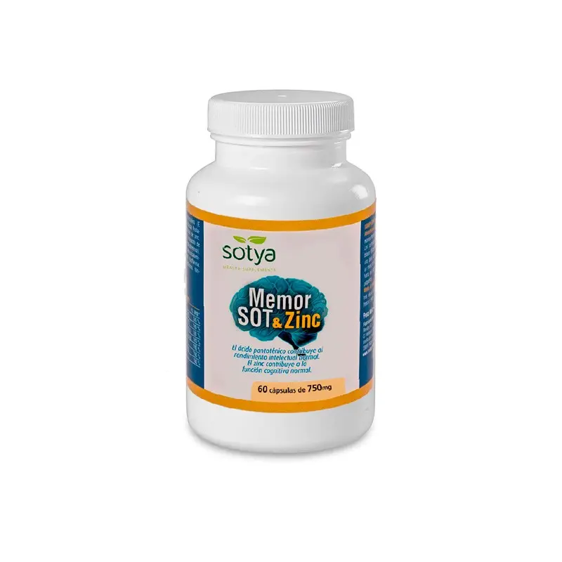 MemorSot&Zinc 750mg 60 capsulas Sotya