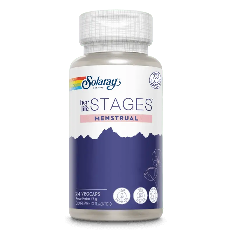 Menstrual Stages- 24 Vegcápsulas - Solaray