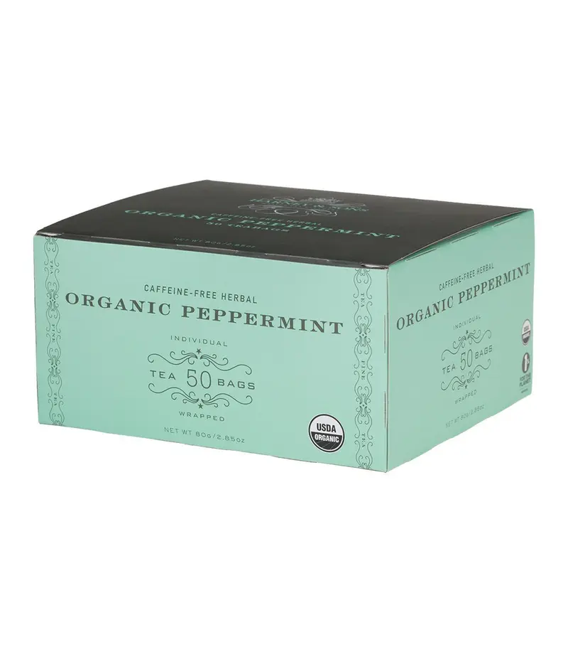 Menta Orgánica Cajita 50 bolsitas de papel
