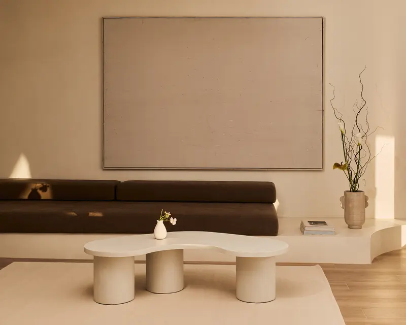 Mesa de centro Parmigiano de microcemento