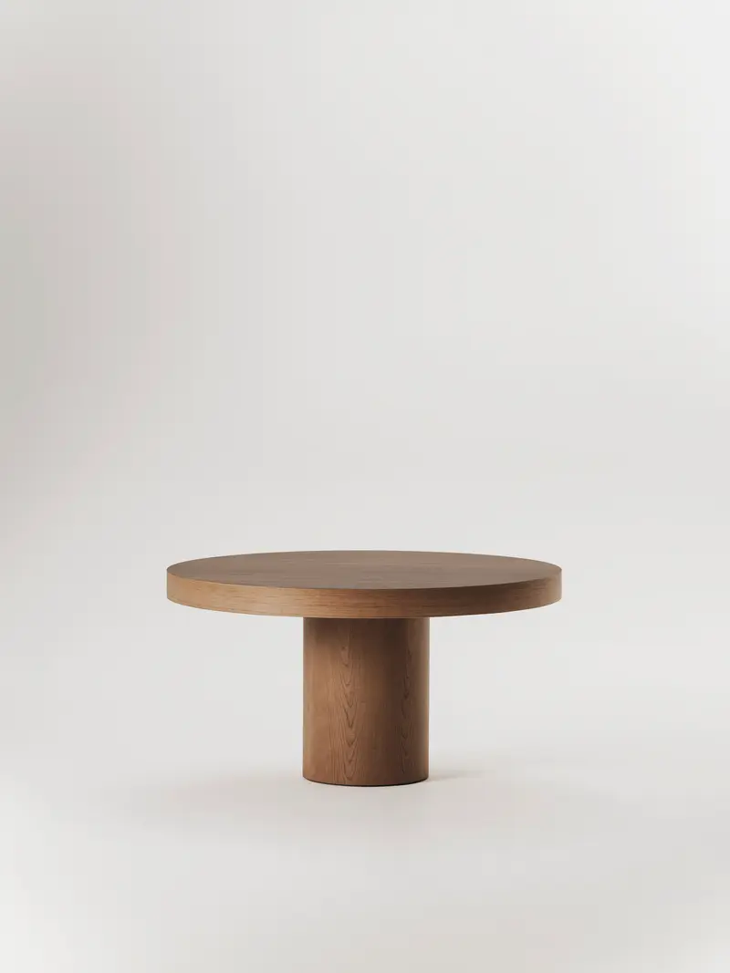Mesa de comedor Andre redonda de madera