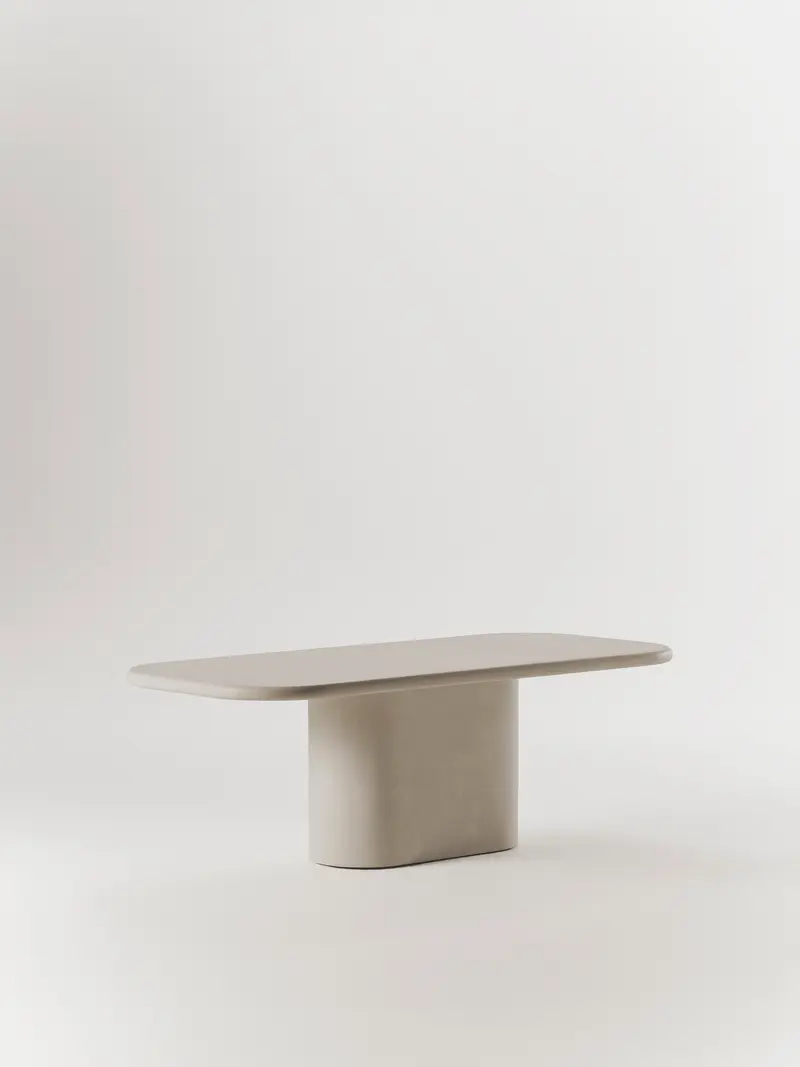 Mesa de comedor Lucca de microcemento