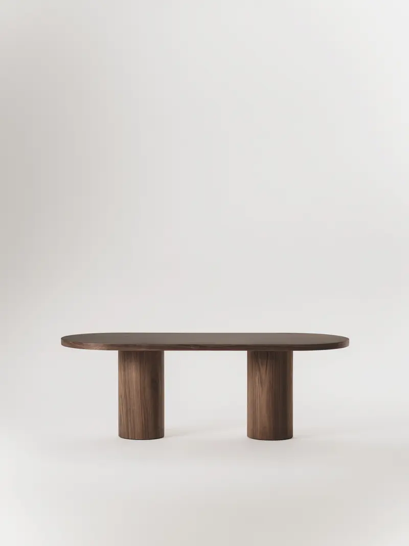Mesa de comedor Paloma ovalada de madera