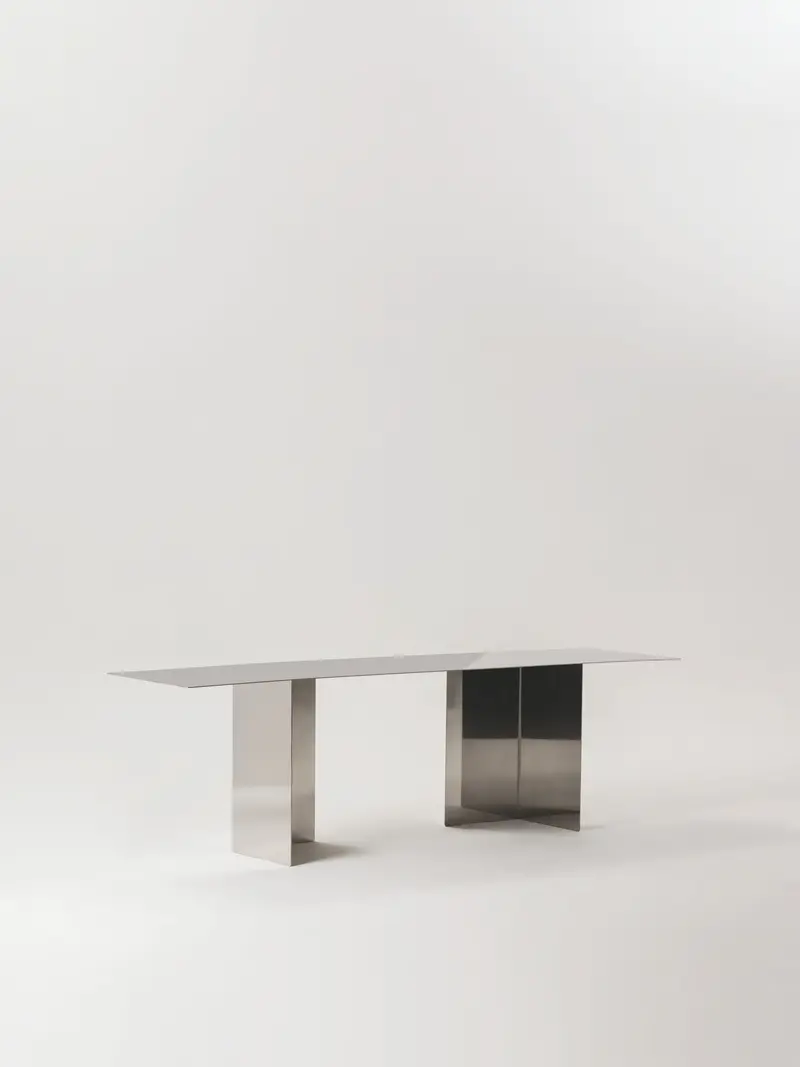 Mesa de estudio Acnes de acero inoxidable