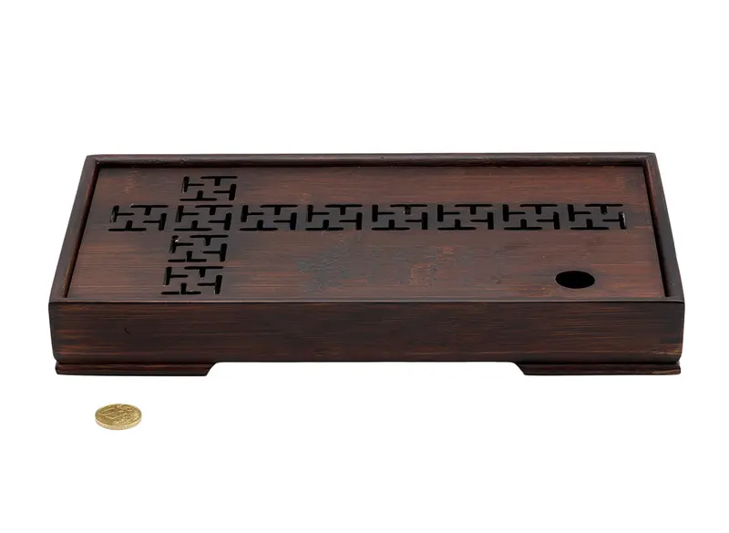 Mesa de té para la ceremonia del té Gongfu, bandeja de té, chaban, bambú # 93496