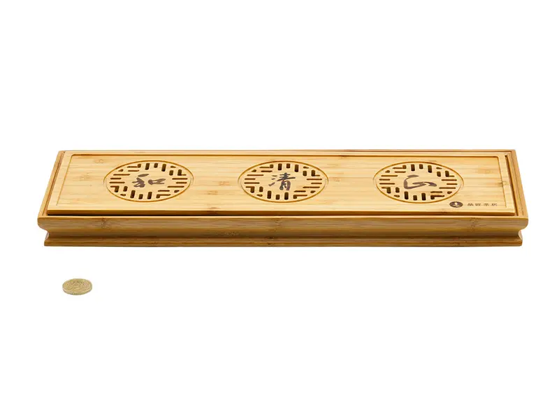 Mesa de té para la ceremonia del té Gongfu, bandeja de té, chaban, bambú n.º 93346