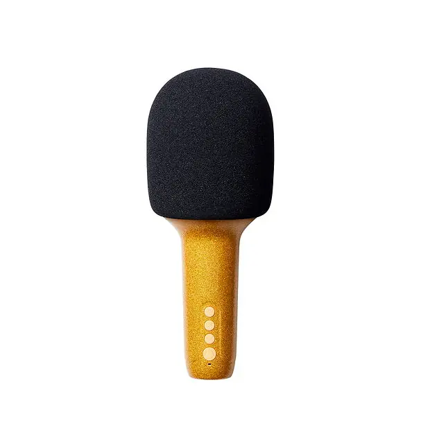 Micrófono altavoz con purpurina