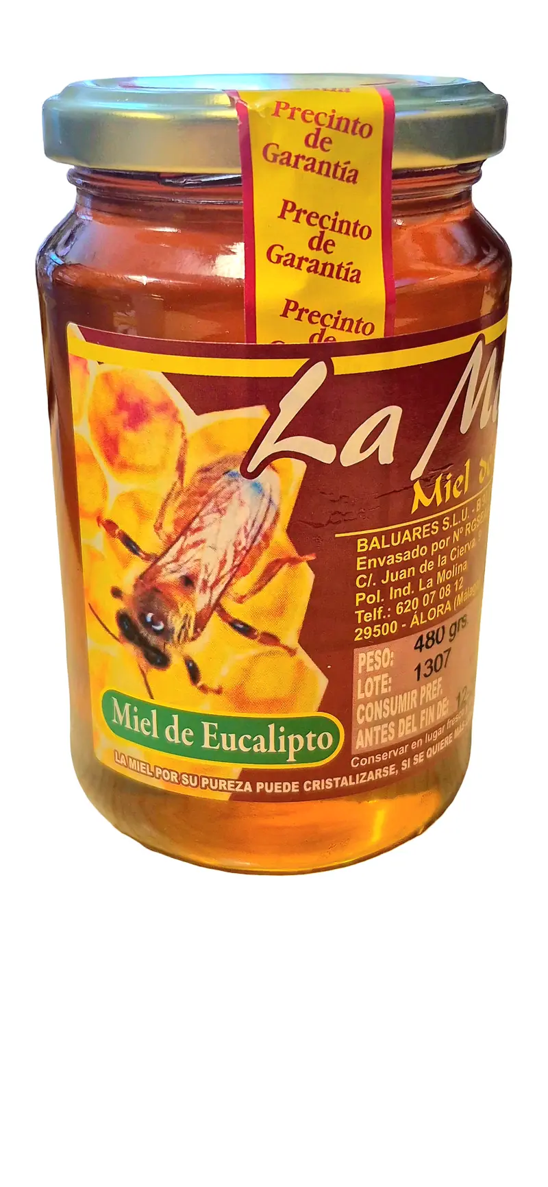 Miel Eucalipto Bote Cristal 480 gr