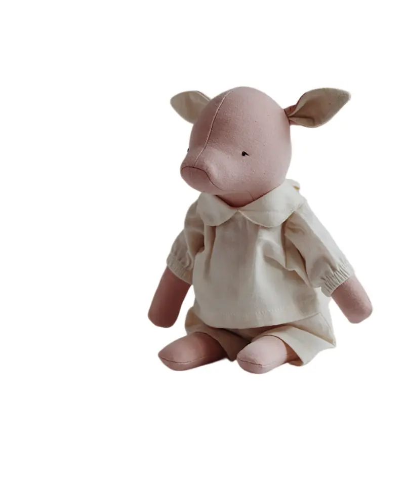 Mini Cerdito con camisa Color Vainilla