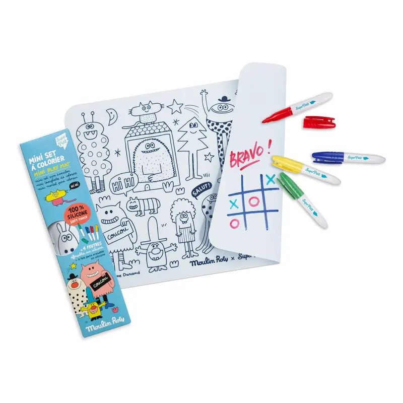 Mini set silicona para colorear con 4 rotuladores Schmouks
