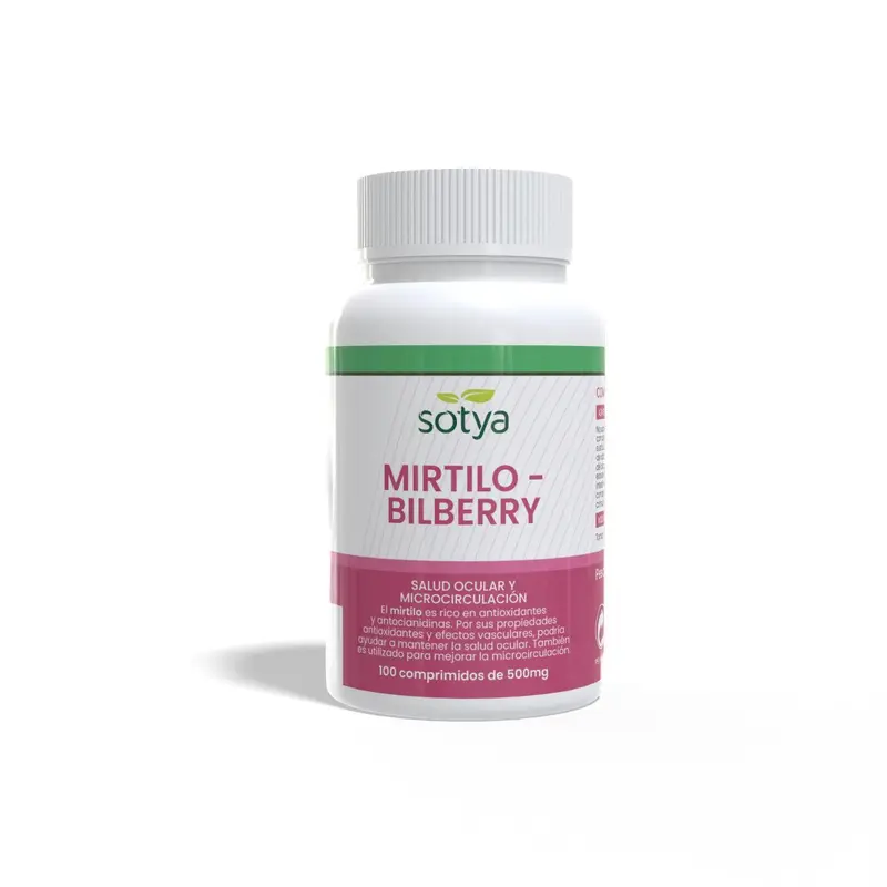 Mirtilo Arándano 500mg - 100 comprimidos - Sotya