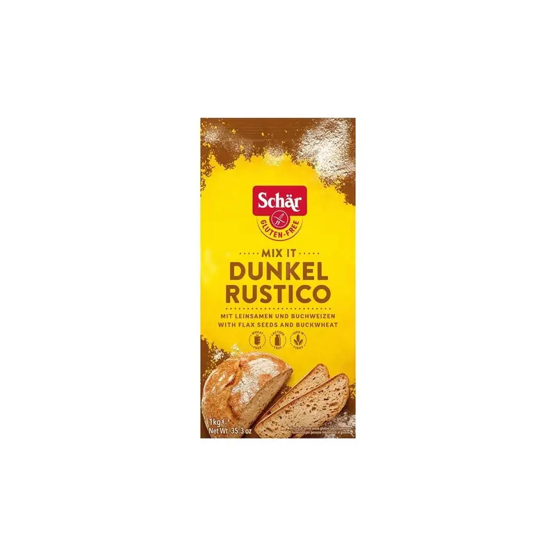 Mix para pan rustico 1kg Schar