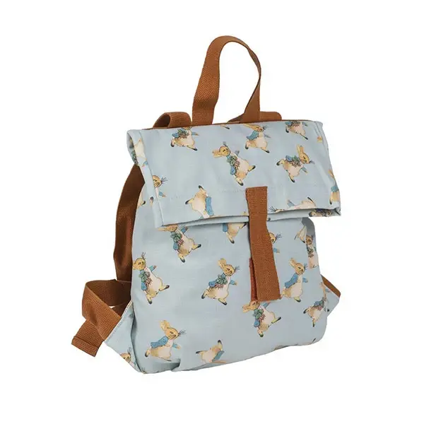 Mochila azul y terracota de Peter Rabbit