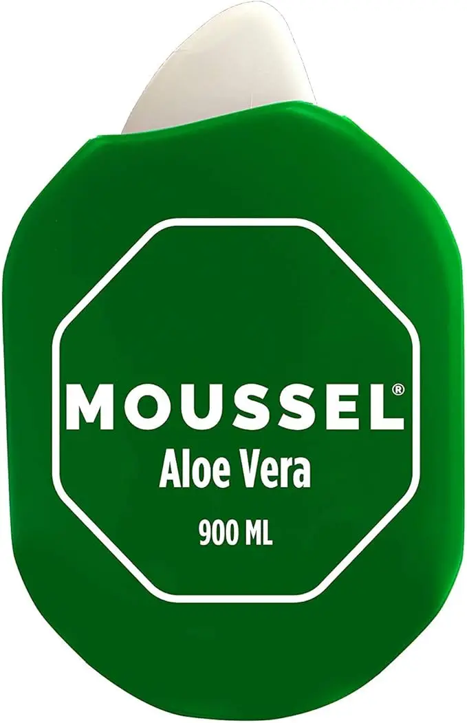 Moussel Gel de Ducha con Aloe Vera, Formato Familiar 900ml. Descubre el poder purificante del aloe vera 100% natural en un gel de textura cremosa que deja tu piel suave y visiblemente sana.