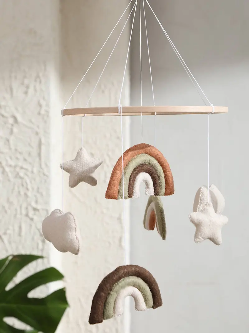 Móvil para bebé RAINBOW Montessori, regalo para bebés, habitación infantil