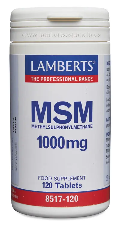 MSM 1000 mg de Fuente Natural - Lamberts