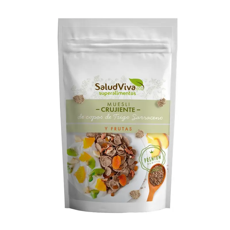 Muesli Crujiente TS y Fruta 330g Eco - SALUD VIVA